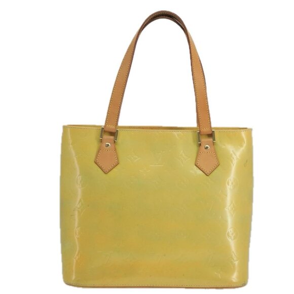 LOUIS VUITTON Monogram Vernis Houston Hand Bag Gris LV Auth - Picture 2 of 16